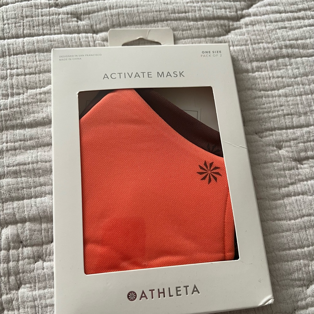 Athleta Activate Masks  2 In Pkg New